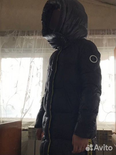 Пуховик женский длинный 46 48 размер