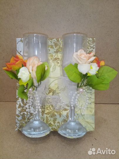 Свадебные фужеры бокалы