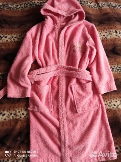 Детский махровый халат 140