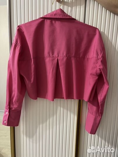 Укороченная рубашка женская