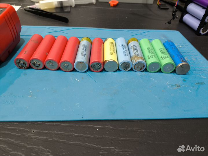 Литий ионные аккумуляторы 18650, 21700 неисправные