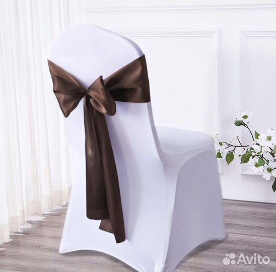 Чехлы свадебные на стулья, банты, юбки
