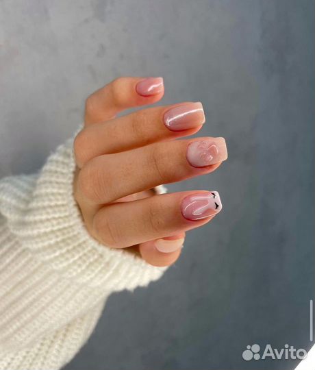 Маникюр гель-лак, коррекция Педикюр