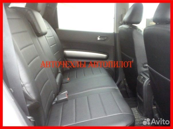 Чехлы Автопилот Nissan Note из экокожи чёрные