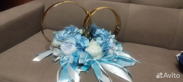 Кольца на машину свадебные