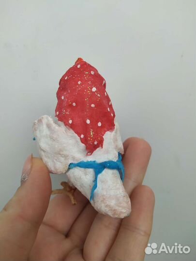 Ватная игрушка курочка пасхальная