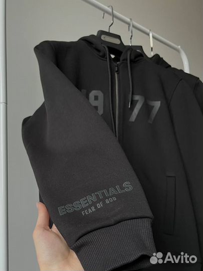 Зип Худи essentials fear OF GOD