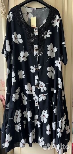 Летнее платье, новое с биркой, штапель, 68