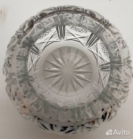 Ваза хрустальная шар ГДР