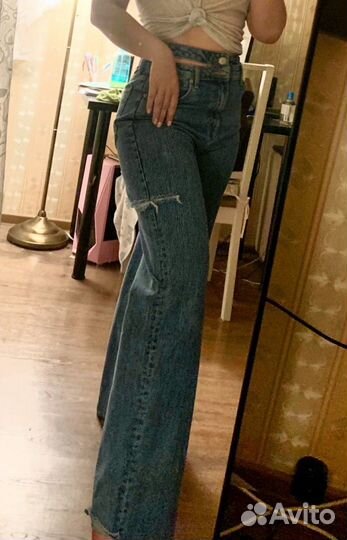Джинсы клеш женские