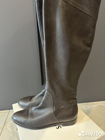 Сапоги женские натуральная кожа 39