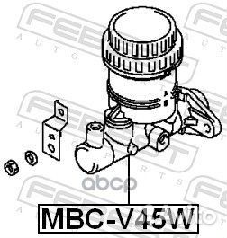 Mbcv45W главн. торм. цил. Mitsubishi L200/Paje