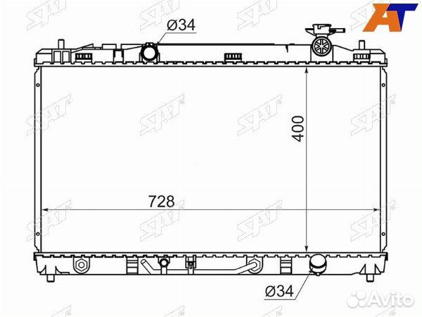 Радиатор toyota camry japan