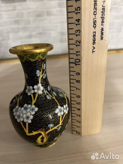 Ваза китай клуазоне