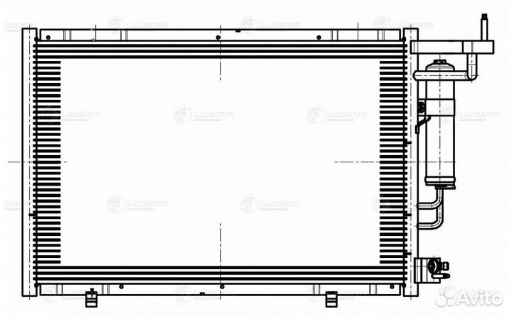 Радиатор кондиционера Ford Fiesta 6