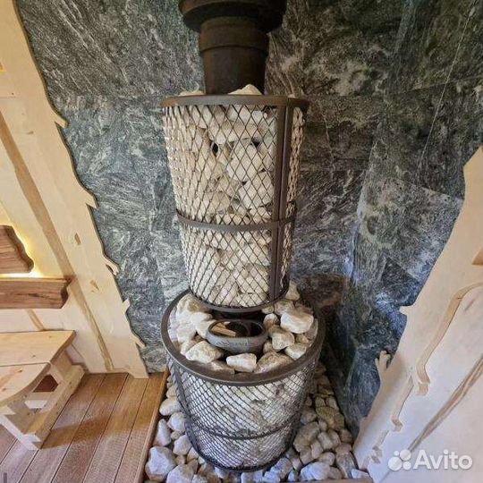 Чугунная печь для бани