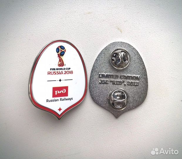 Значки fifa World Cup Russia 2018 RZD Russian Rail