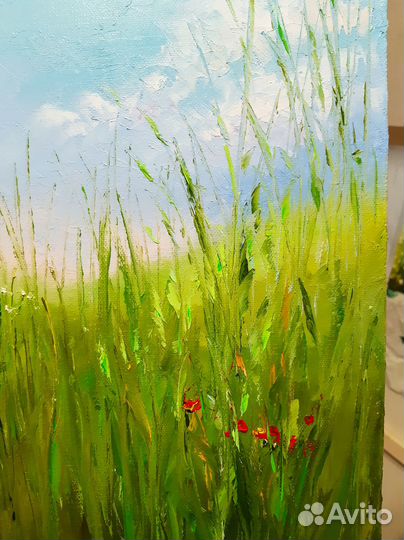 Интерьерная картина летний пейзаж Минимализм