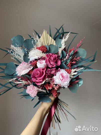 Букет невесты из сухоцветов