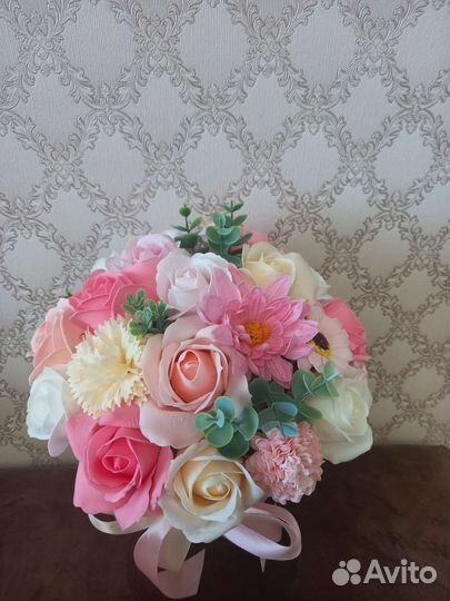 Букеты из мыла на 8 марта