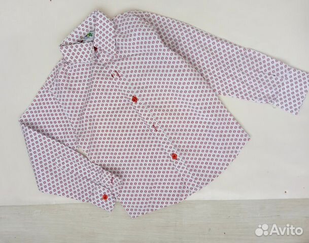 Новая Рубашка красно белая