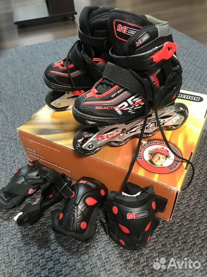 Роликовые коньки детские раздвижные р. 26-31