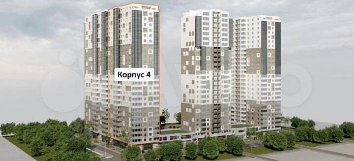 1-к. квартира, 57,3 м², 13/27 эт.