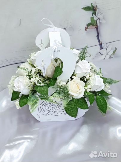 Розы из мыла, букет