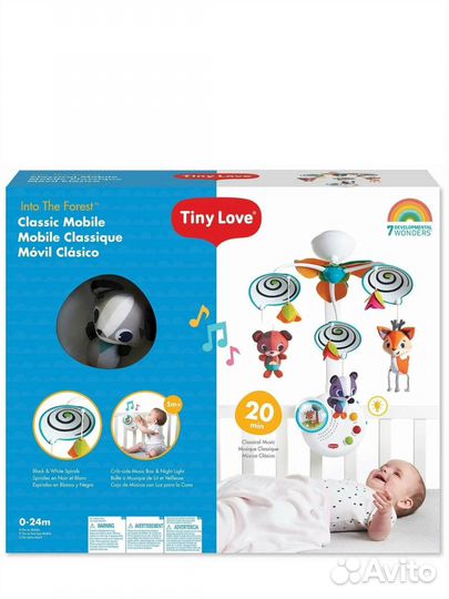 Мобиль на кроватку tiny love сказочный лес