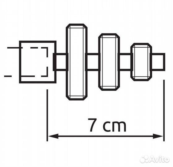Карниз двухрядный