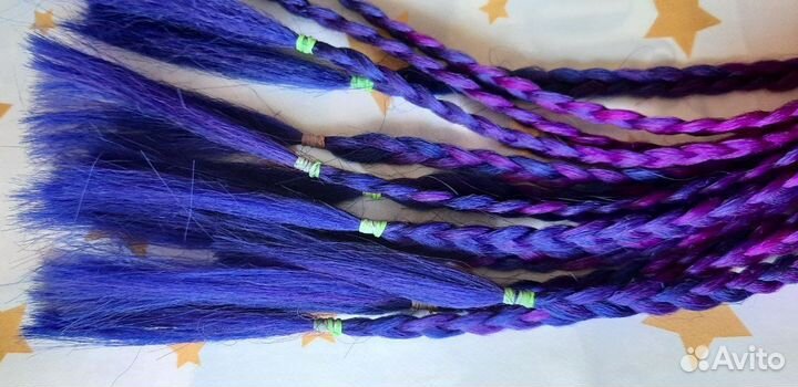 Новая резинка для волос с разноцветными косичками