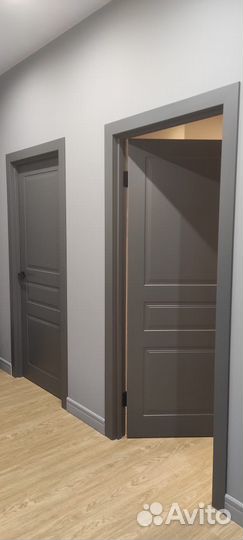 Двери межкомнатные серые