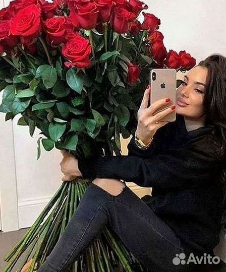 Высокие розы Гигантские розы Доставка цветов