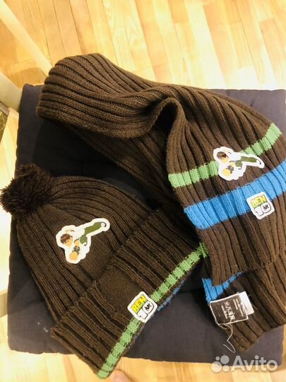 Комплект шапка и шарф BEN10