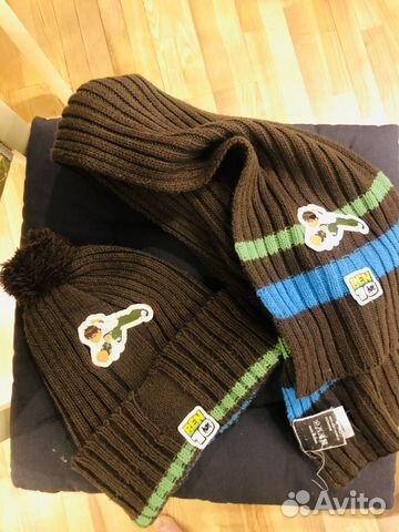 Комплект шапка и шарф BEN10