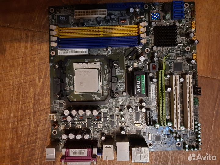 Комплект: плата AM2+процессор amd x2+память