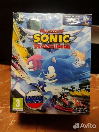 Team sonic racing ps4 + фигурка