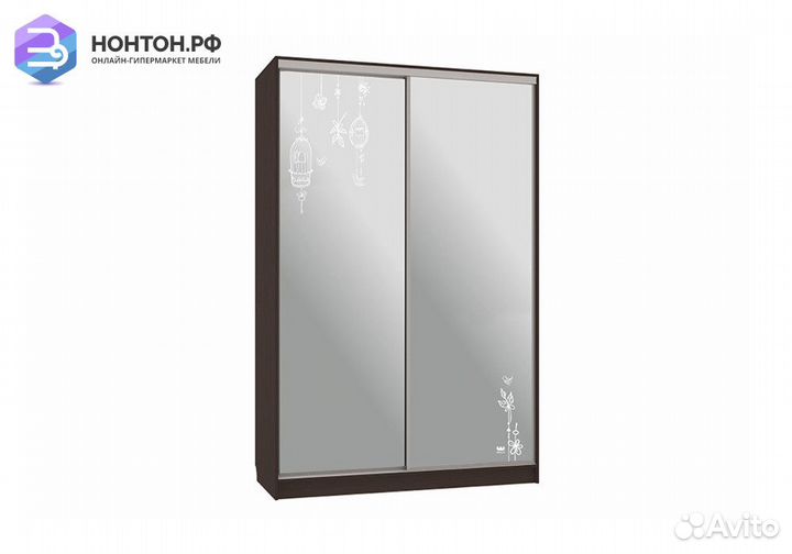 Шкаф-купе Гранд 4-600 птицы венге