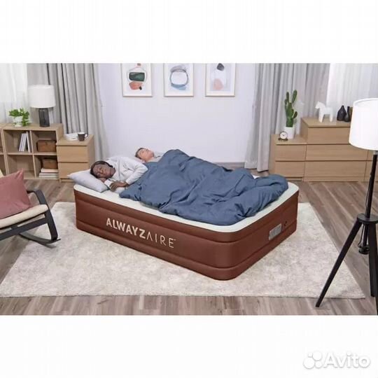 Надувная кровать 152х203х51см, до 295 кг 69037