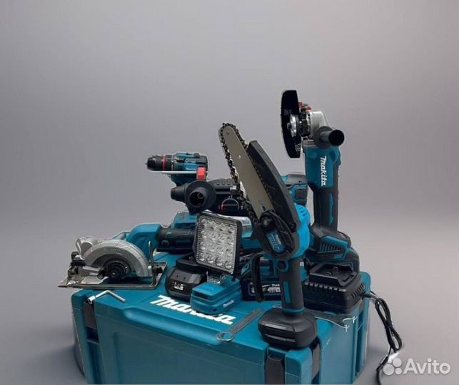 Набор 7 в 1 макита + 7 АКБ 6 а.ч. арт:415