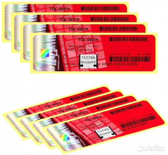 Ключ активации windows 11 home наклейка