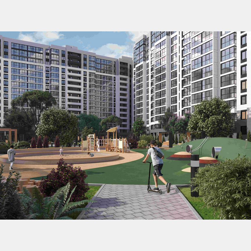 1-к. квартира, 44,2 м², 1/16 эт.