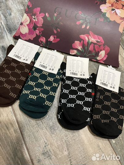 Носки женские Gucci в фирменной упаковке 4 пары