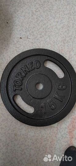 Блин на штангу- torneo 10кг