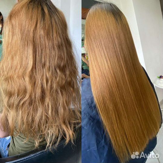 Кератиновое выпрямление кератин/ботокс полировка