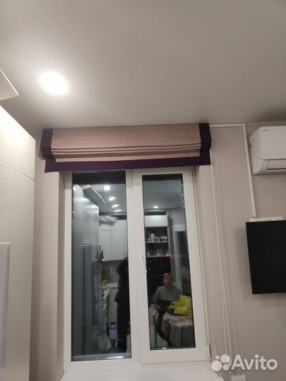 Римские шторы на электроприводе на заказ