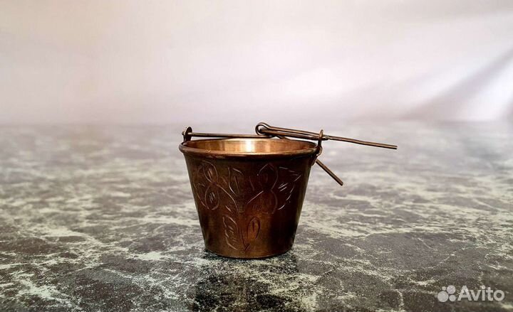 Серебряное ведро сито для чая
