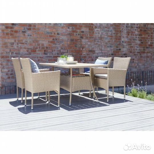 Комплект мебели из иск. ротанга AM-196B-T196 Brown