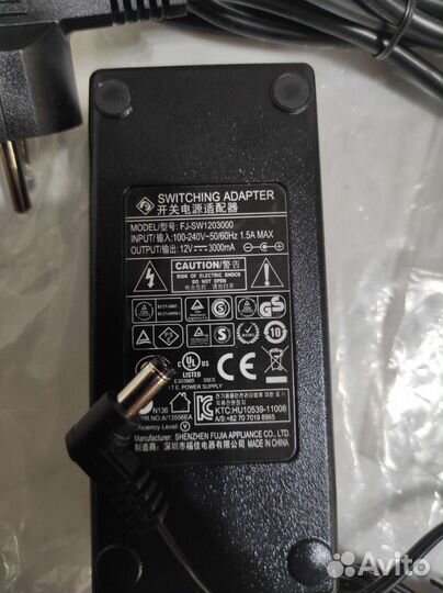 Блок питания 12v 3A