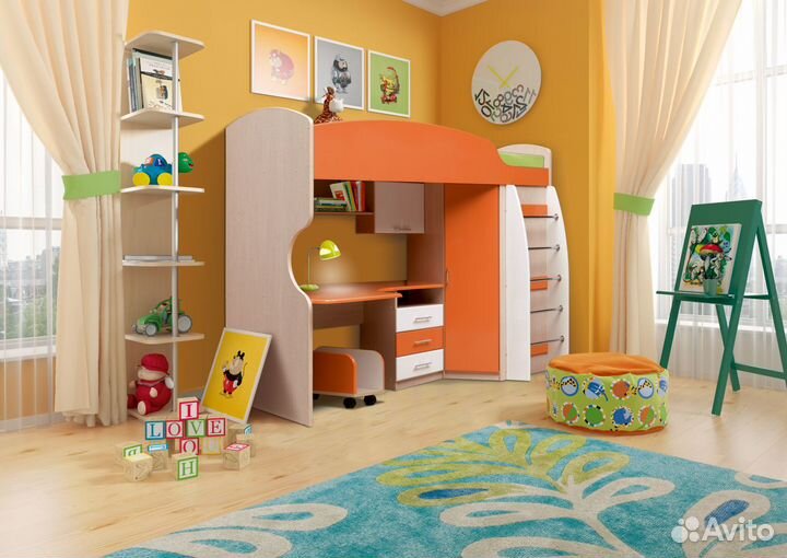Детская кровать двухъярусная